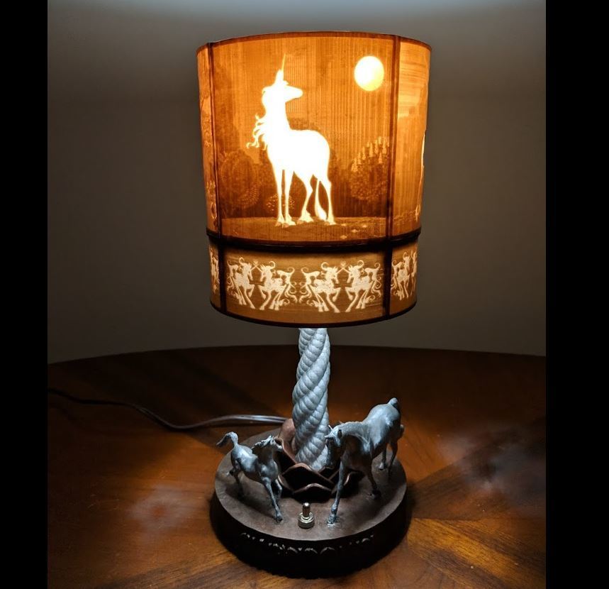 Free STL file Unicorn Table Lamp 🦄・3D print model to download・Cults
